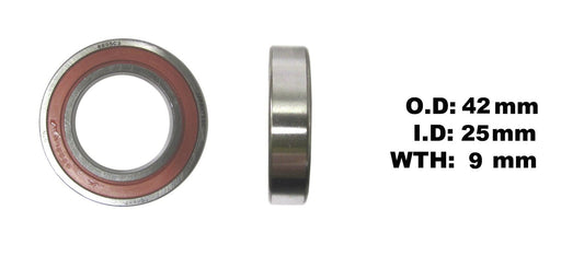 Bearing NTN 6905LLU(ID 25mm x OD 42mm x W 9mm)