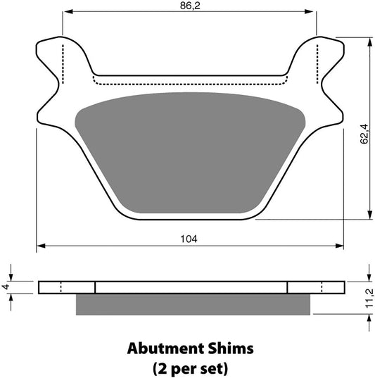 Goldfren Brake Pads S33-056, VD923, FA139, FA200, FDB521, SBS669