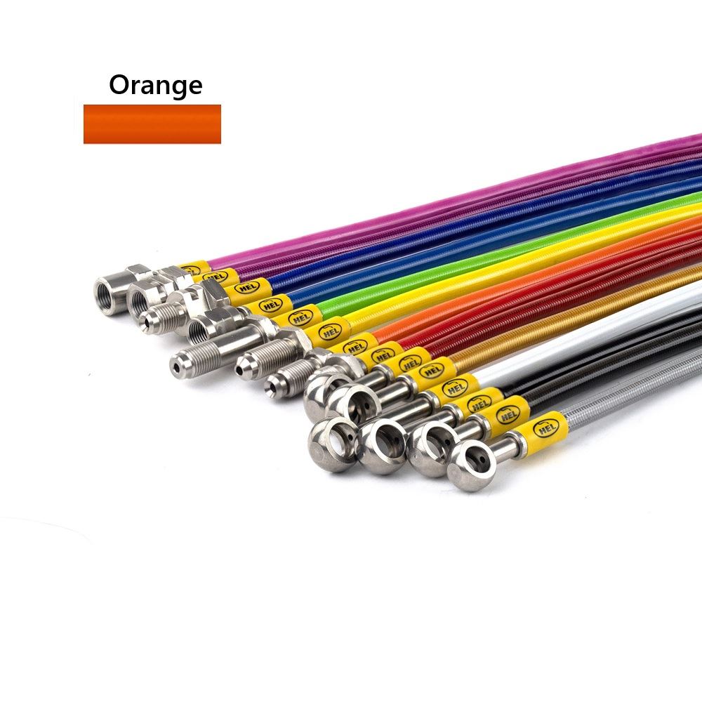 ORANGE Hel Clutch Braided Hose Line For Honda VF1000 Bol D'or 1984-1988