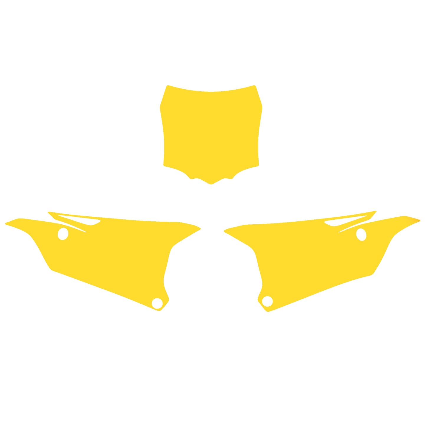 YELLOW BACKGROUNDS KAWASAKI KX85 2014-2020, KX100 2014-2020