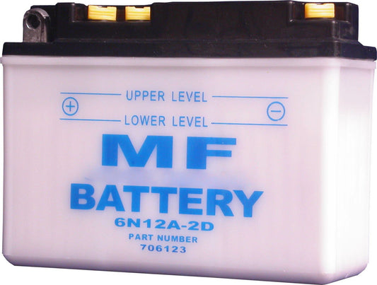 Battery 6N12A-2D, B54-6A  - 6v 12AH L:154mm H:115mm W:55mm