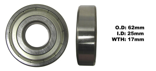 Bearing NTN 6305ZZ(I.D 25mm x O.D 62mm x W 17mm)