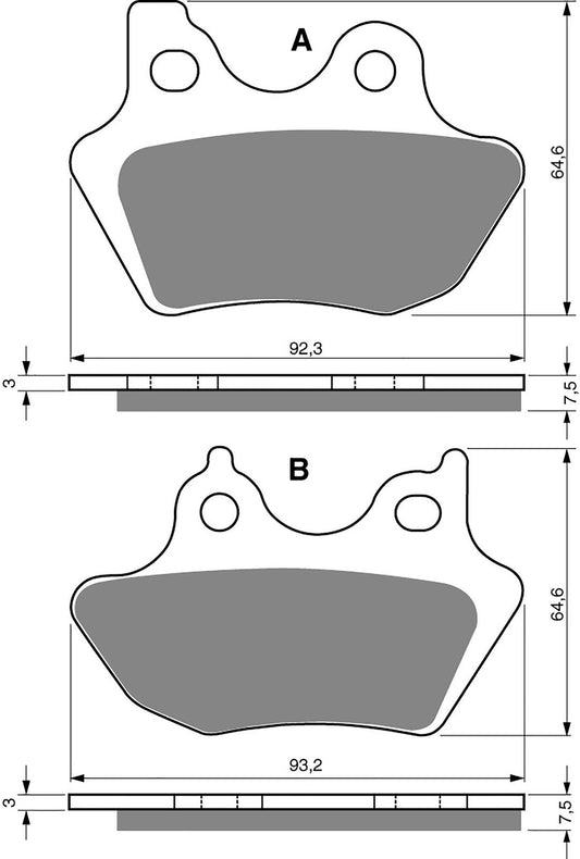 Goldfren Brake Pads AD181, FA299, FA400, SBS750, FDB2097, VD71
