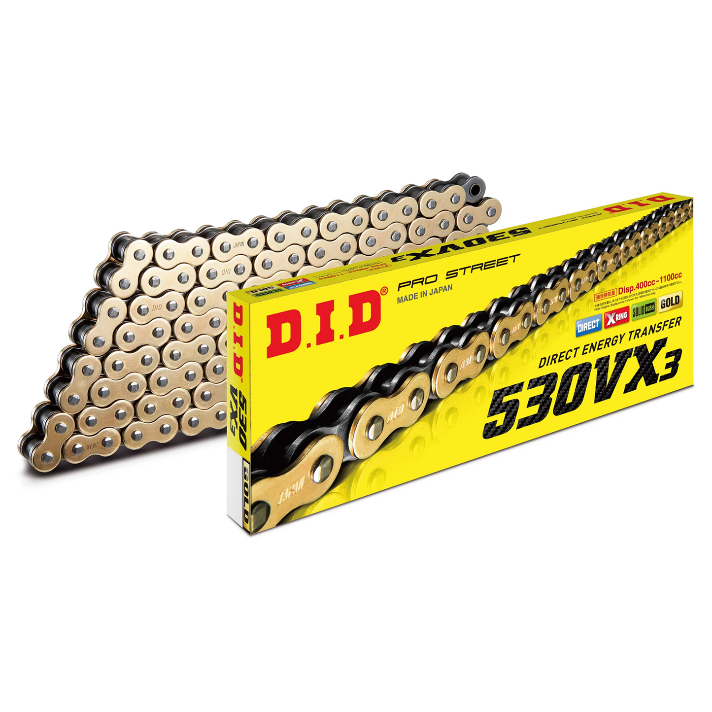Chain DID 530VXGB-106 X-Ring(Gold)