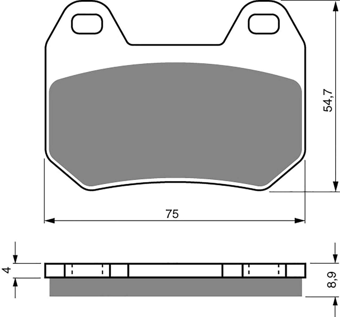 Goldfren Brake Pads S33-195, FA304, SBS746, VD972