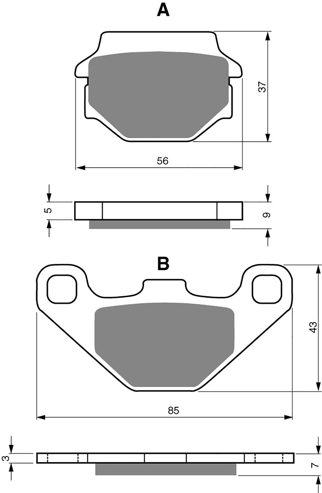 Goldfren Brake Pads AD084, VD325, FA67/3, FDB314, SBS586