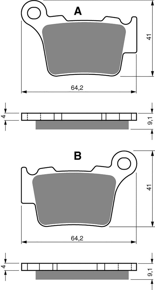Goldfren Brake Pads S33-191, FA368, SBS791, FDB2165, DP935, VD997