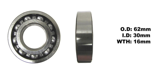 Bearing NTN 6206(I.D 30mm x O.D 62mm x W 16mm)