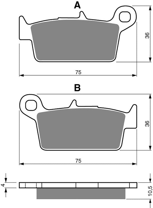 Goldfren Brake Pads AD003, VD144, FA131, FDB539, SBS604
