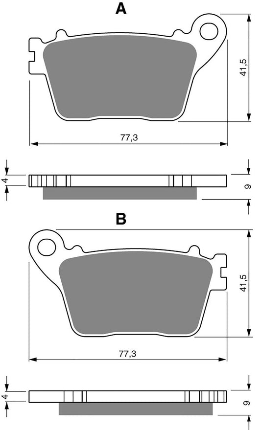 Goldfren Brake Pads S33-242, FA436, SBS834, DP973