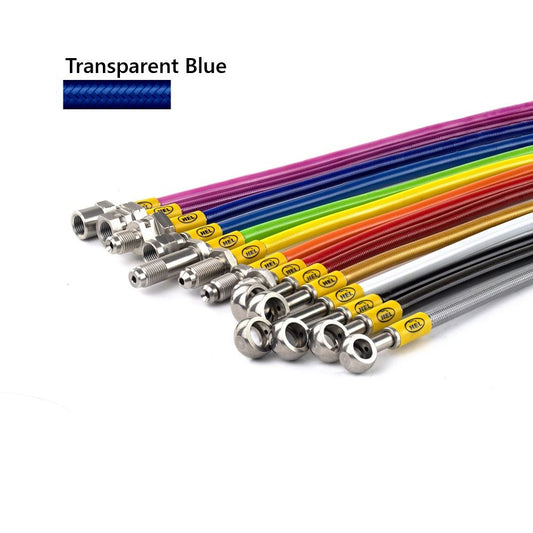 Clear Blue Hel Clutch Braided Hose Line For Ducati 888 Strada 1992-1994
