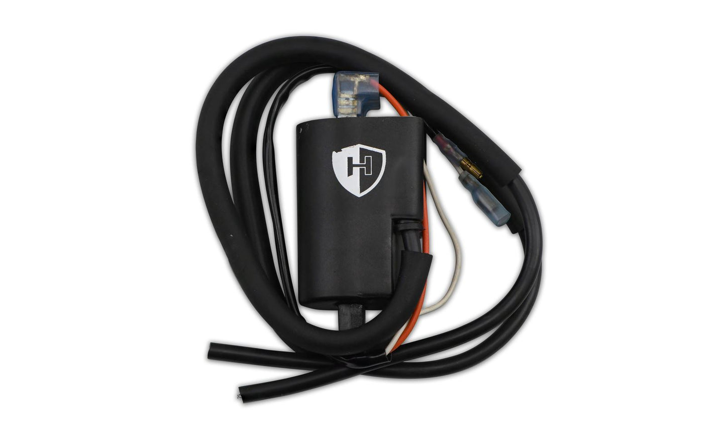 Ignition Coil 6v Points Twin Lead Boyer Bransden Style (90mm Centres) (P:2.41Oh, S: 18.50KOh)