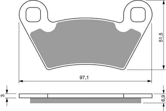 Goldfren Brake Pads S33-312, FA354, FDB2236SBS800, VD9024