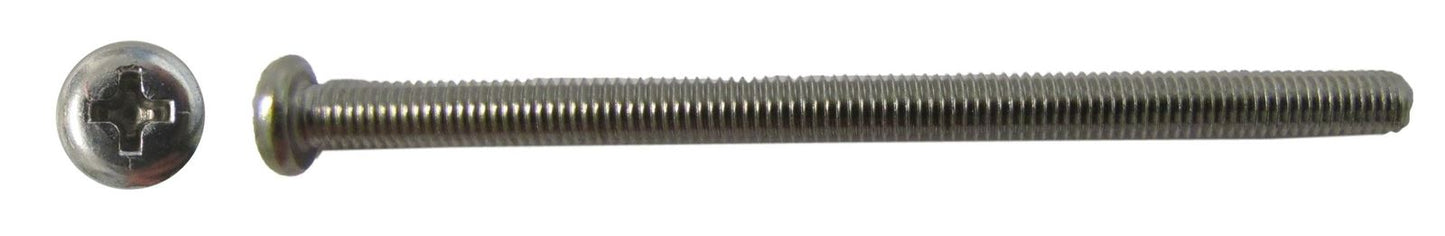 Screws Pan Head Stainless Steel 4mm x 85mm(Pitch 0.70mm) (Per 20)