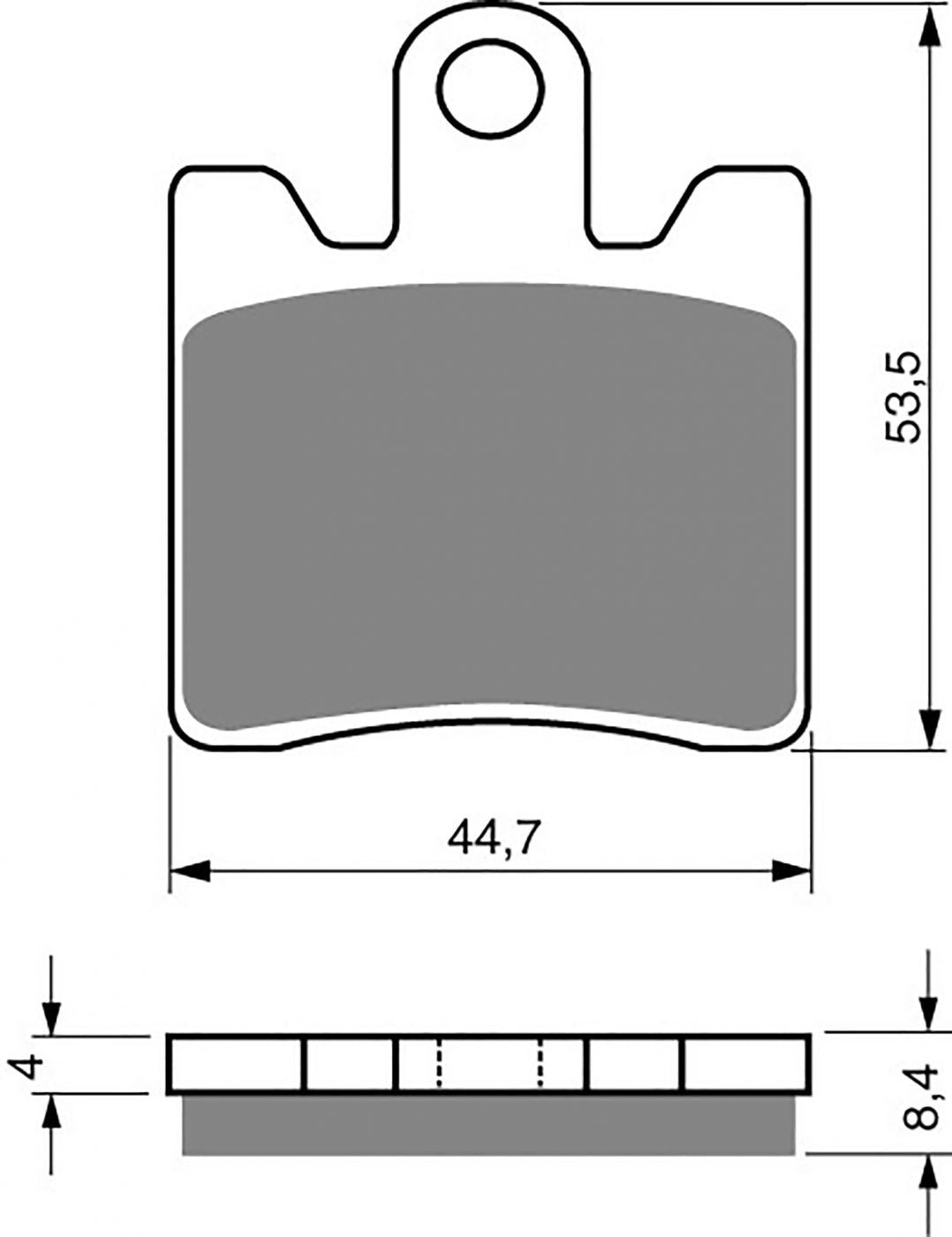 Goldfren S33-326,FA423/4,SBS740 Yamaha FJR1300 2006-