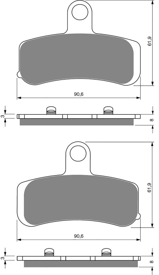 Goldfren Brake Pads S33-275, FA457