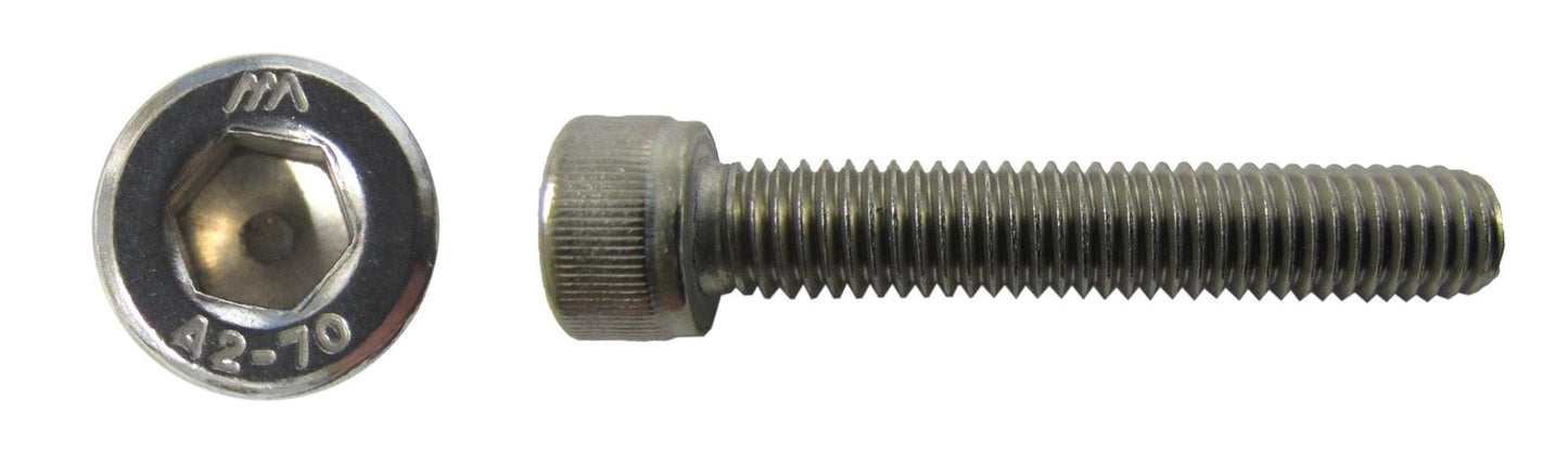 Screws Allen Stainless Steel M6 x 60mm x 1.00mm Pitch