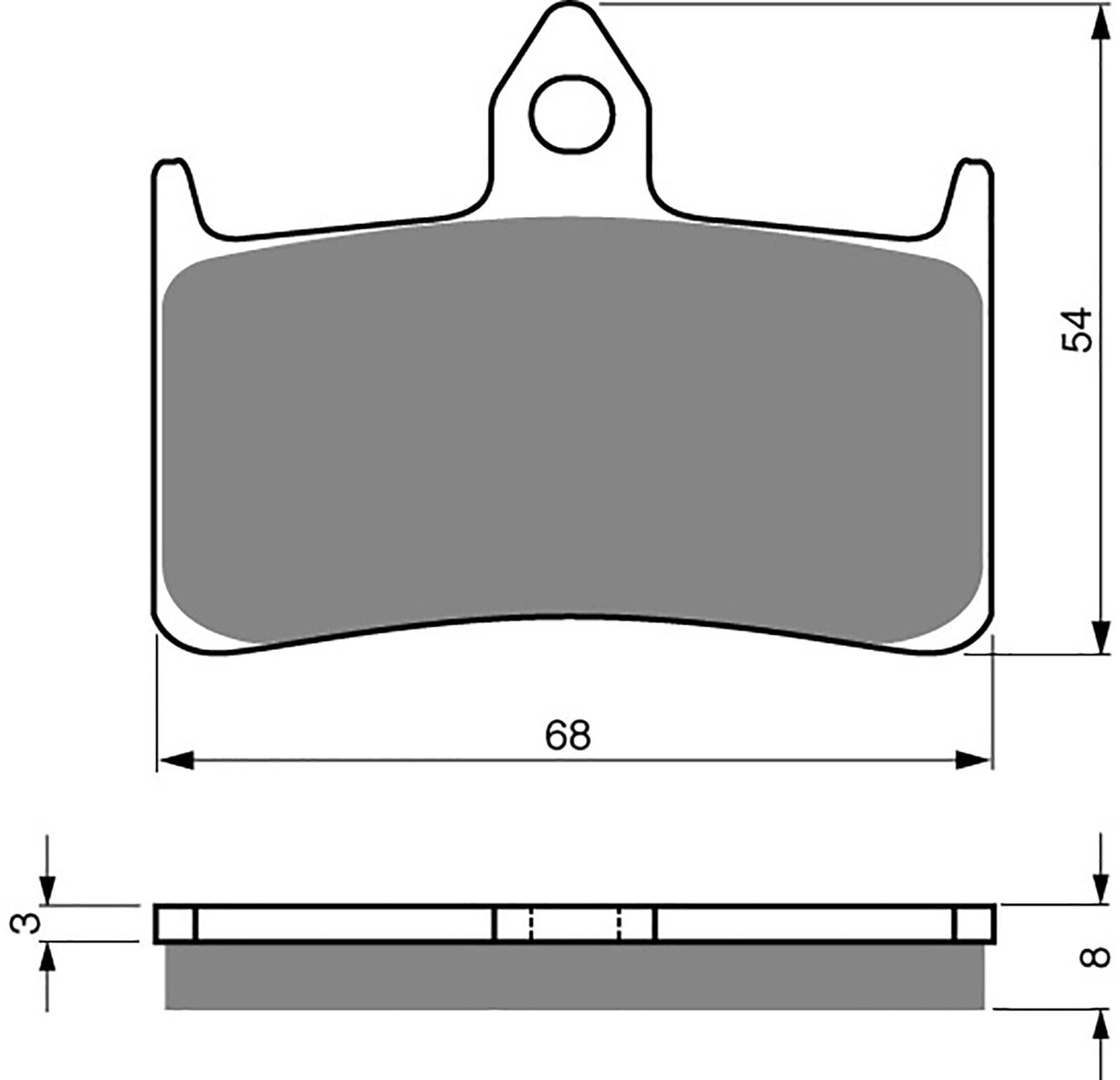 Goldfren Brake Pads S33-069, VD154, FA187, FA144, FDB858