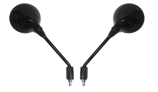 Mirrors Fairing Black Round 10mm Gilera DNA50, 125, 180