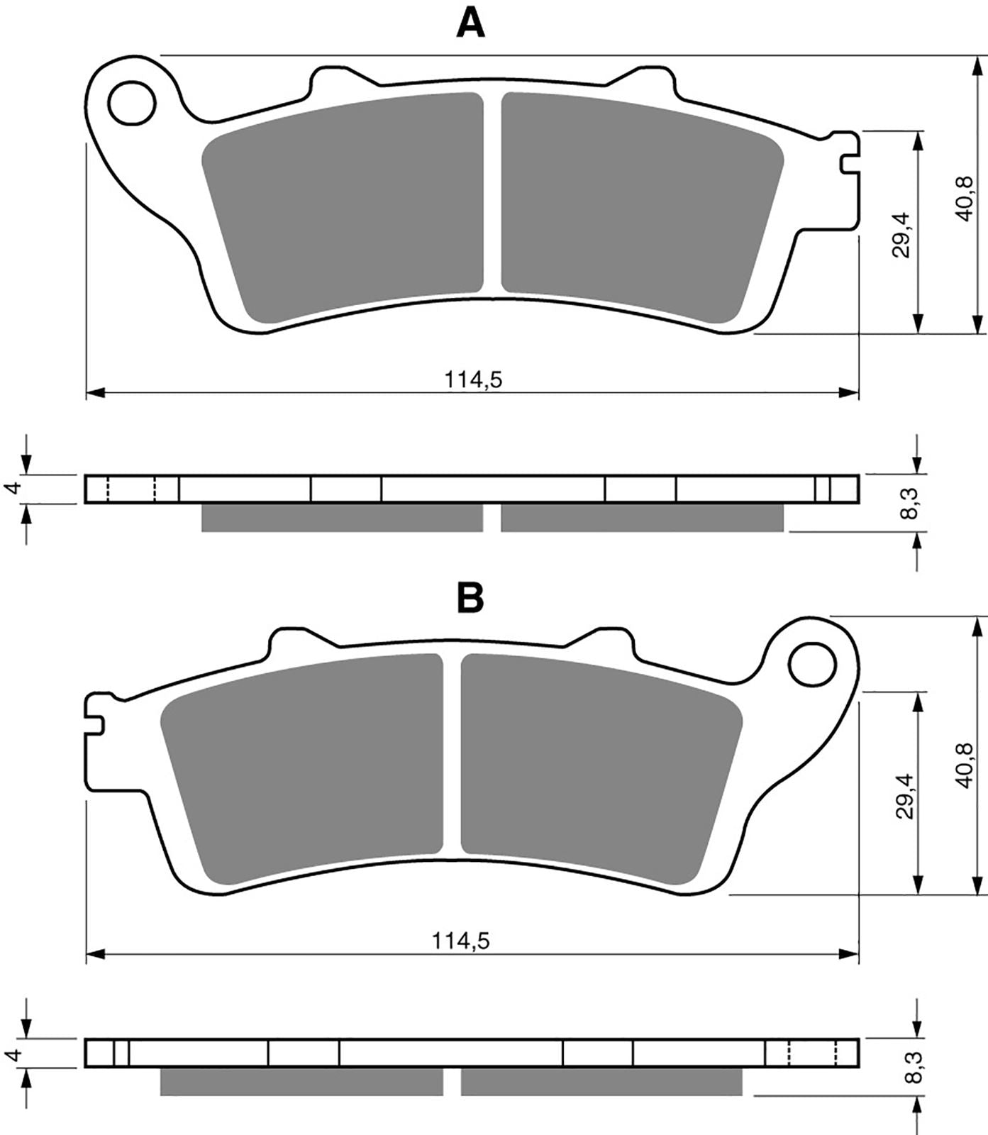 Goldfren Brake Pads S33-178, VD165, FA261, SBS721, SBS722
