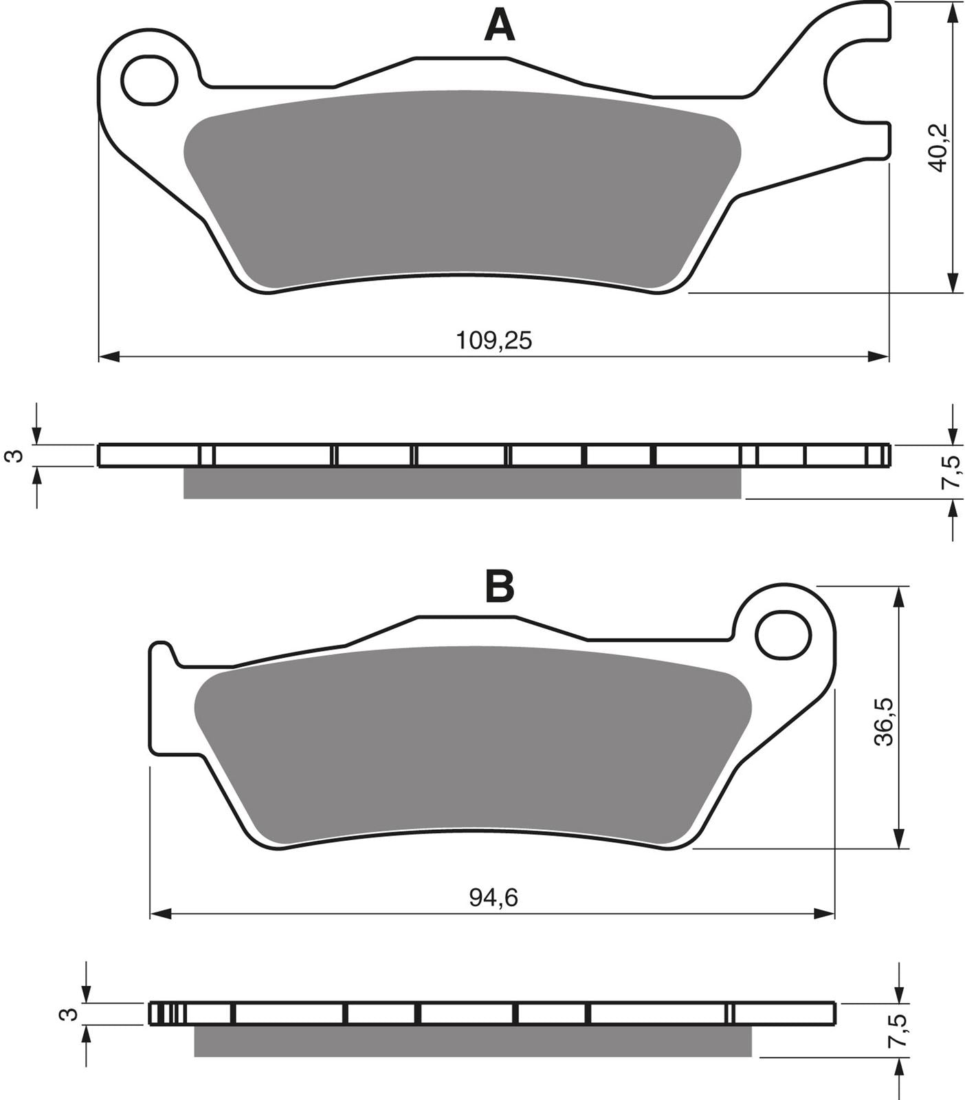 Goldfren Brake Pads AD381 Suzuki GSX150 17