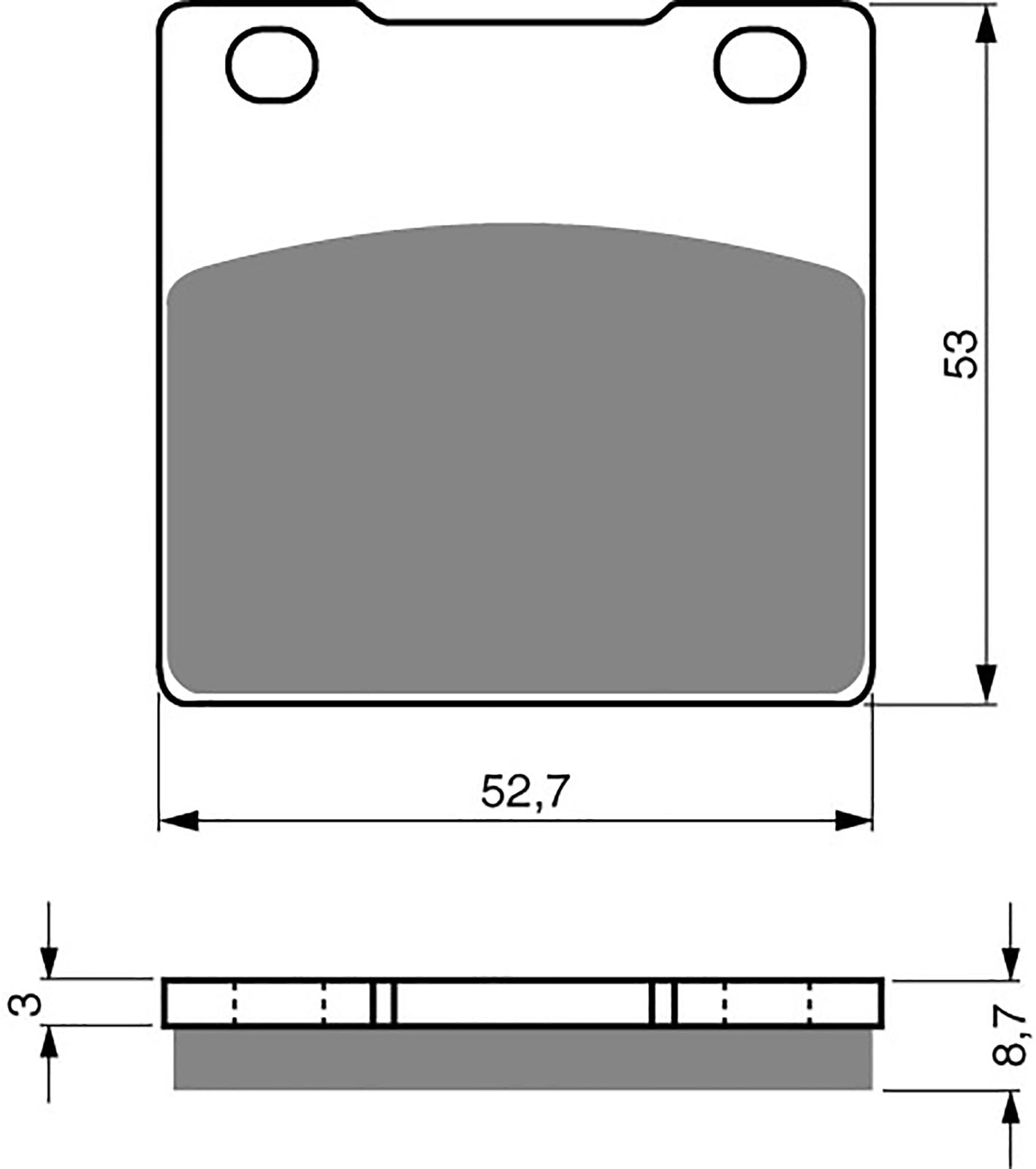 Goldfren Brake Pads S33-016, VD327, FA63, FDB338/R, SBS526