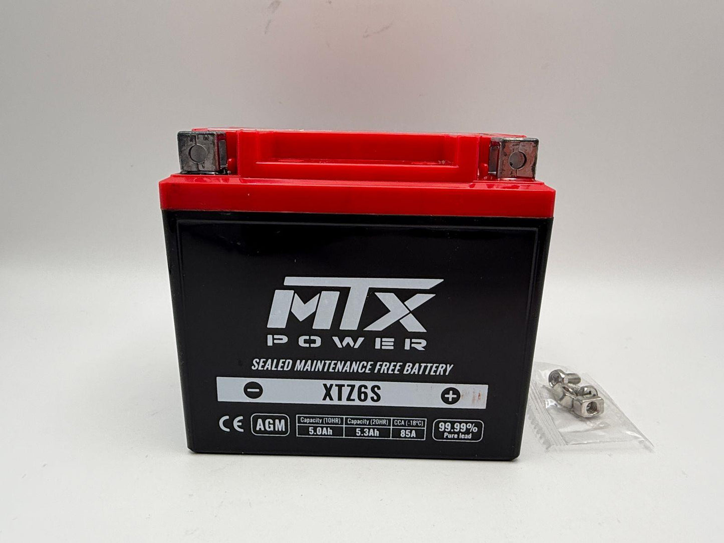 MTX Power Battery XTZ6S Sealed 12v 5.0AH CCA:85A L:113mm H:105mm W:70mm CT5L-BS, CTX5L-BS, CTZ6S, CTZ6S, CTZ6V, CTZ6V-BS, US5L