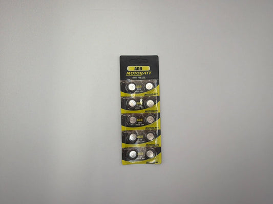 Motobatt AG9 1.5v 70mAH Alkaline Button Cell Batteries