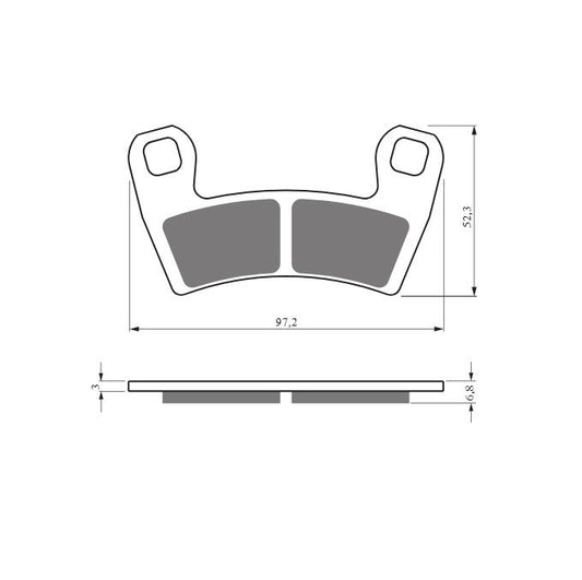 Goldfren AD428 Polaris RZR900 15-20, RZR1000 16-20