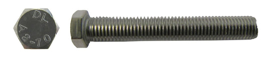 Bolts Hexagon Stainless Steel M10 x 20mm x 1.25mm Pitch