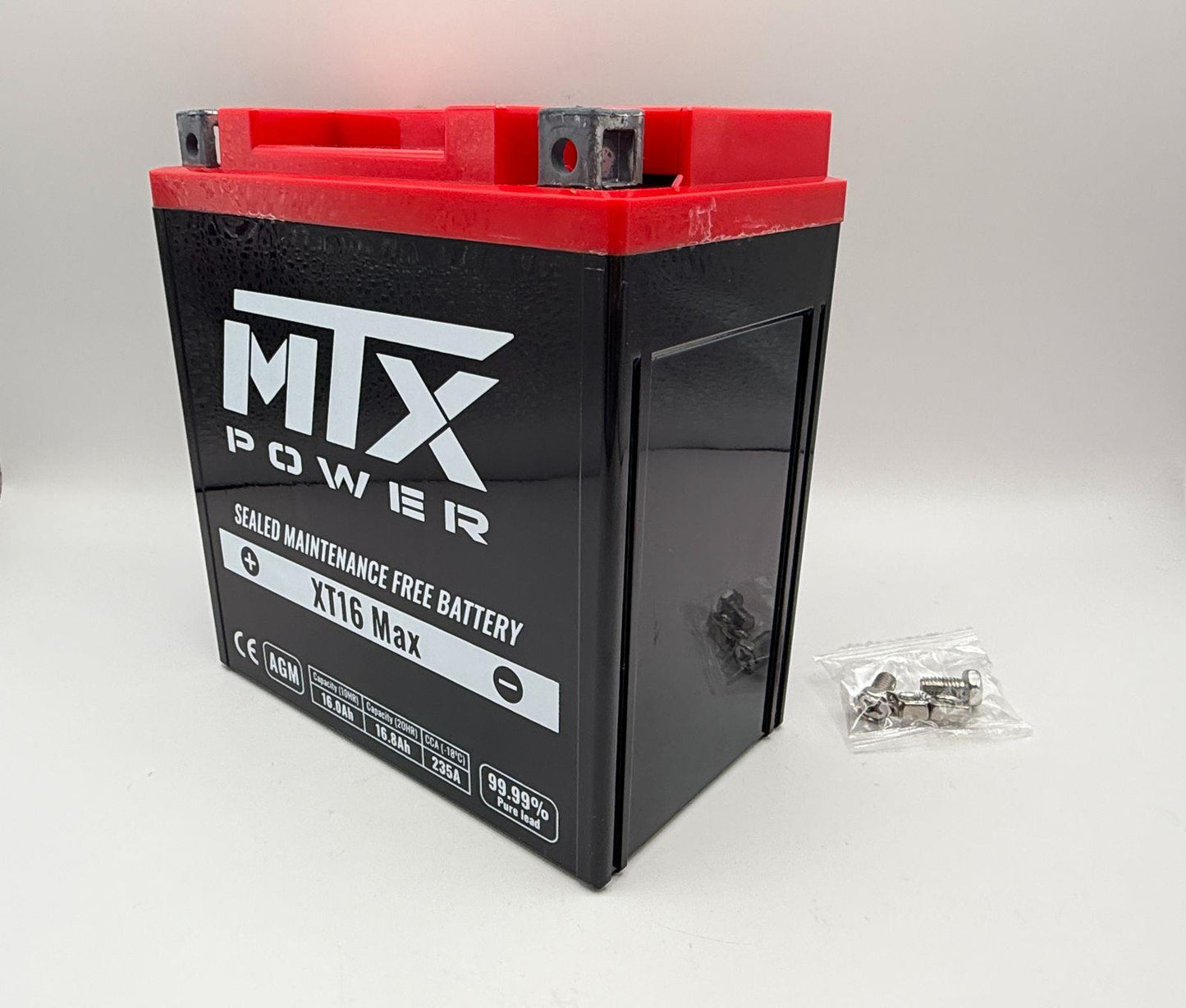 MTX Power Battery XT16 Sealed 12v 16.0AH CCA:235A L:151mm H:161mm W:87mm CTX16-BS, CTX20CH, USX16