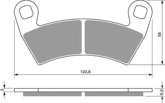 Goldfren Brake Pads K1-313,FA452,DP996