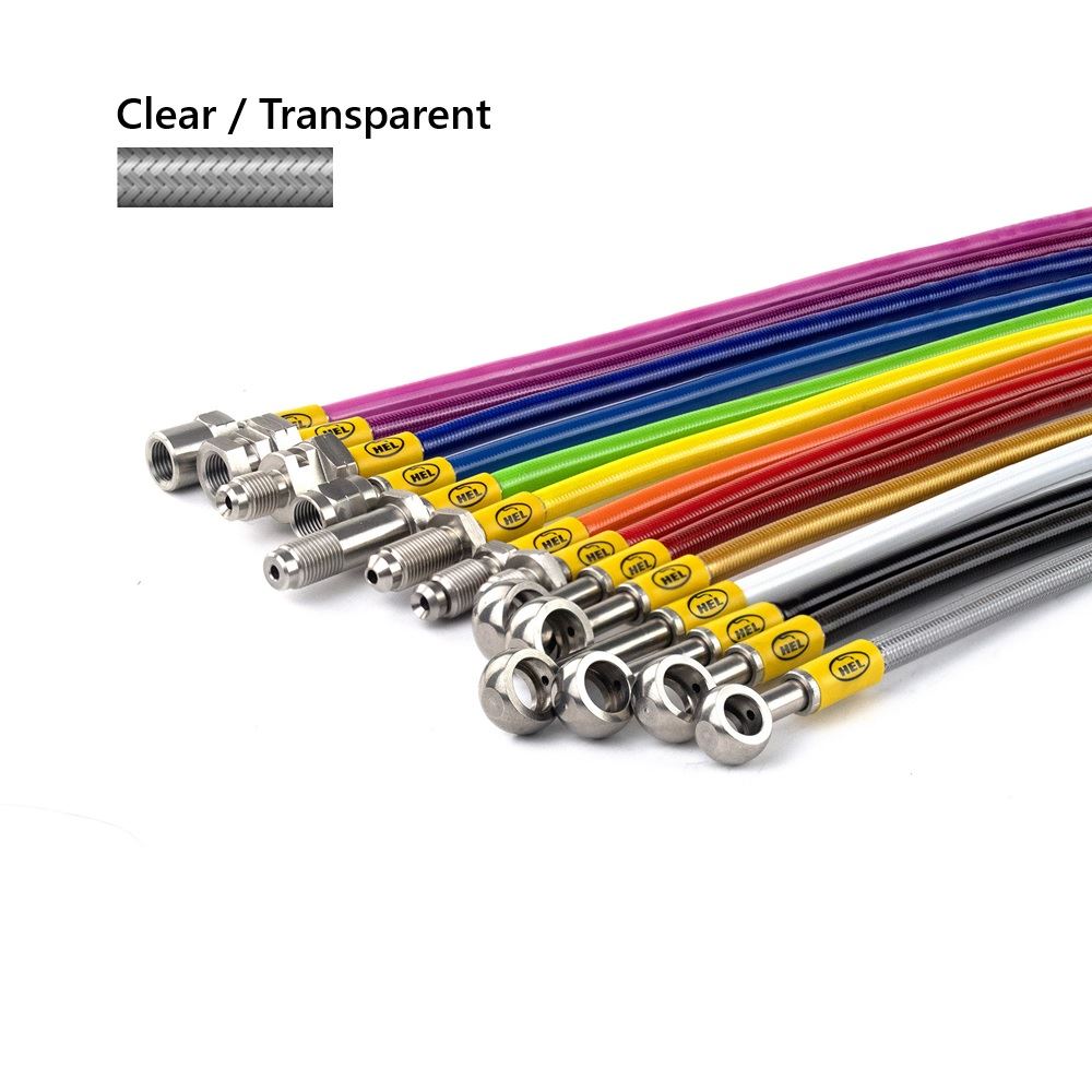 CLEAR Hel Clutch Braided Hose Line For Suzuki GSF1200 K6 Bandit 2006-2006