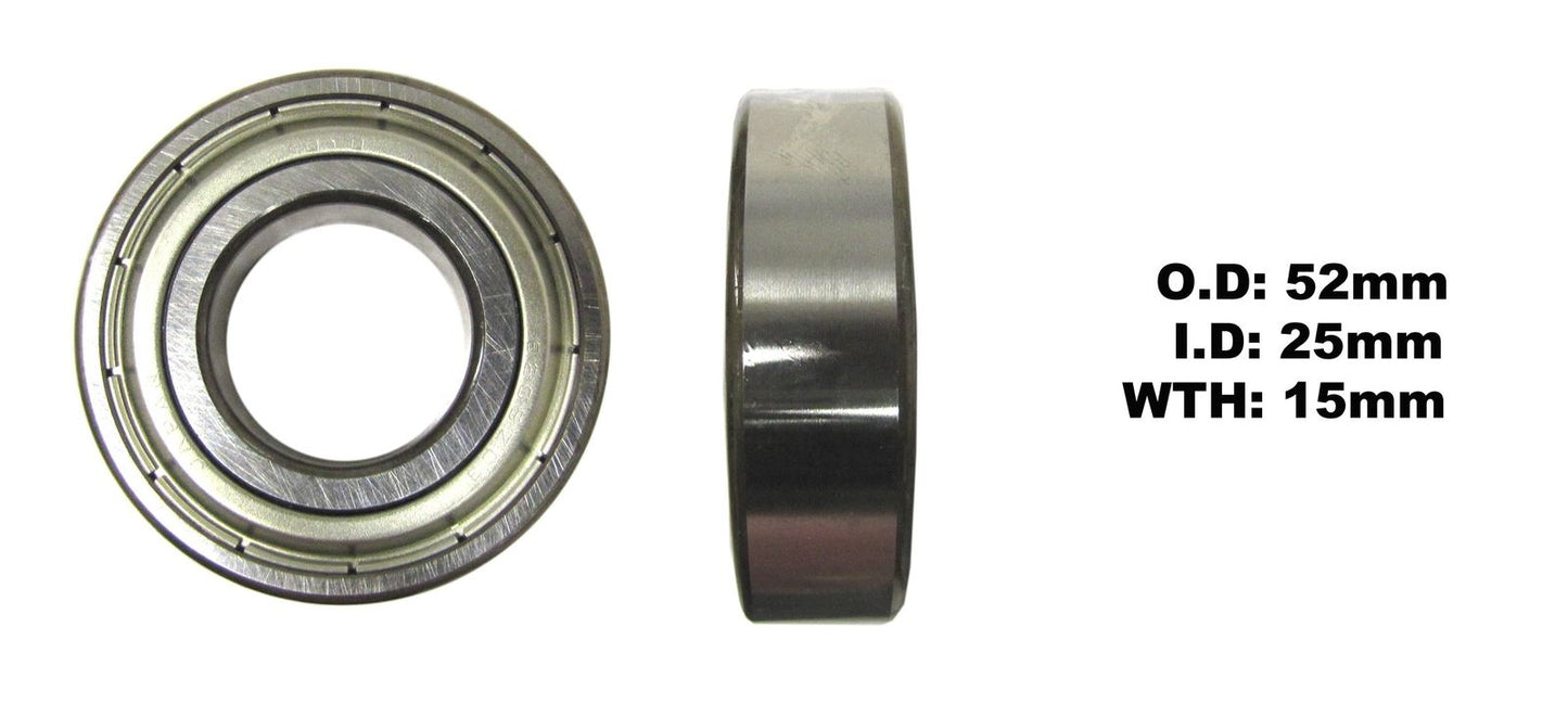 Bearing Koyo 6205ZZ(I.D 25mm x O.D 52mm x W 15mm)