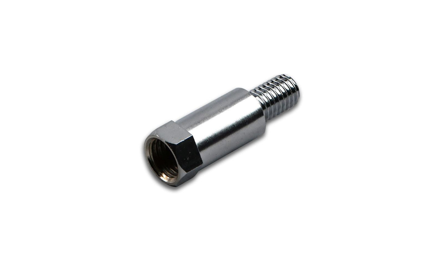 Mirror Adaptor Chrome 10mm Internal Thread to 10mm Yamaha External Thread