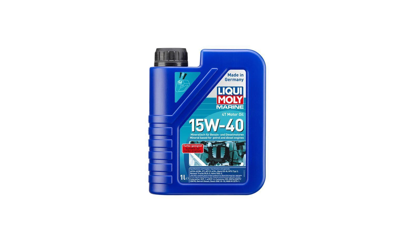 Liqui Moly 4T Marine 15w40 Synthetic Technology Oil  1 Litre