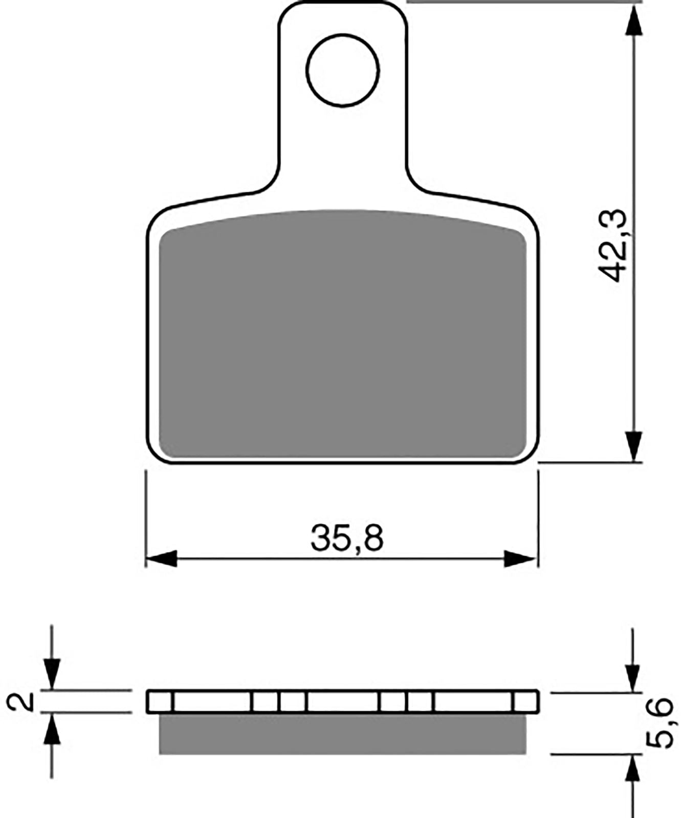 Goldfren Brake Pads K5-282, FA495 as fitted to Beta Evos 09-12