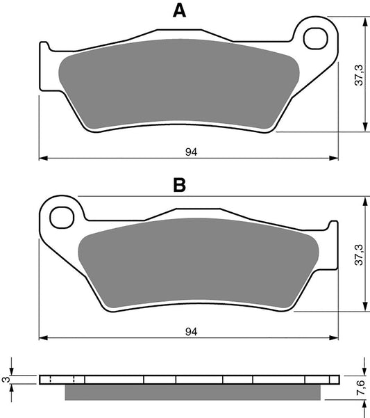Goldfren Brake Pads Brake Pads K1-031,VD947,FA181,FA245,FDB2016,SBS671