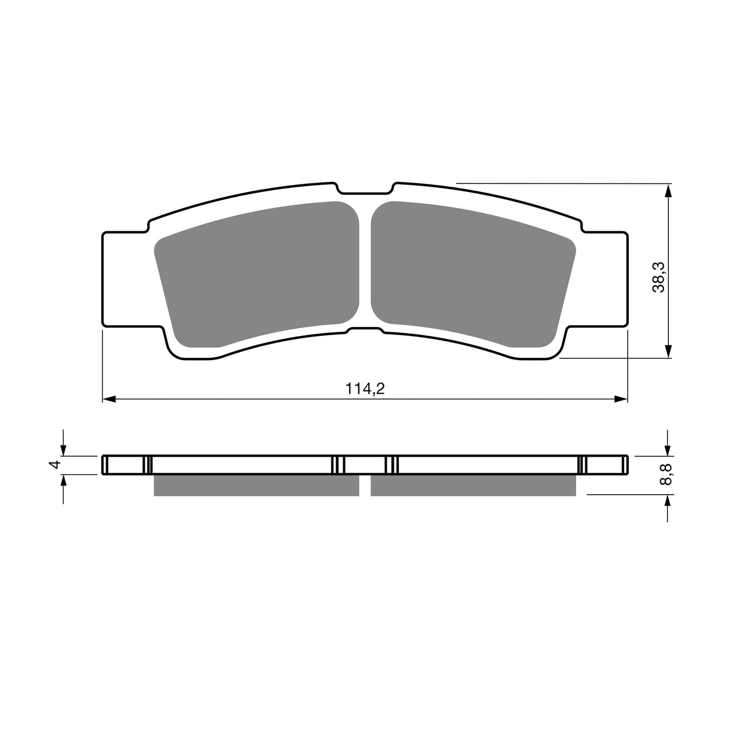 Goldfren AD412, FA738 Kawasaki KRF 1000 Teryx 2020 Front