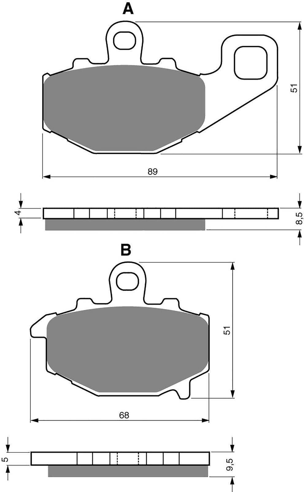 Goldfren Brake Pads S33-093, VD434, FA192, FDB2012/R, SBS687