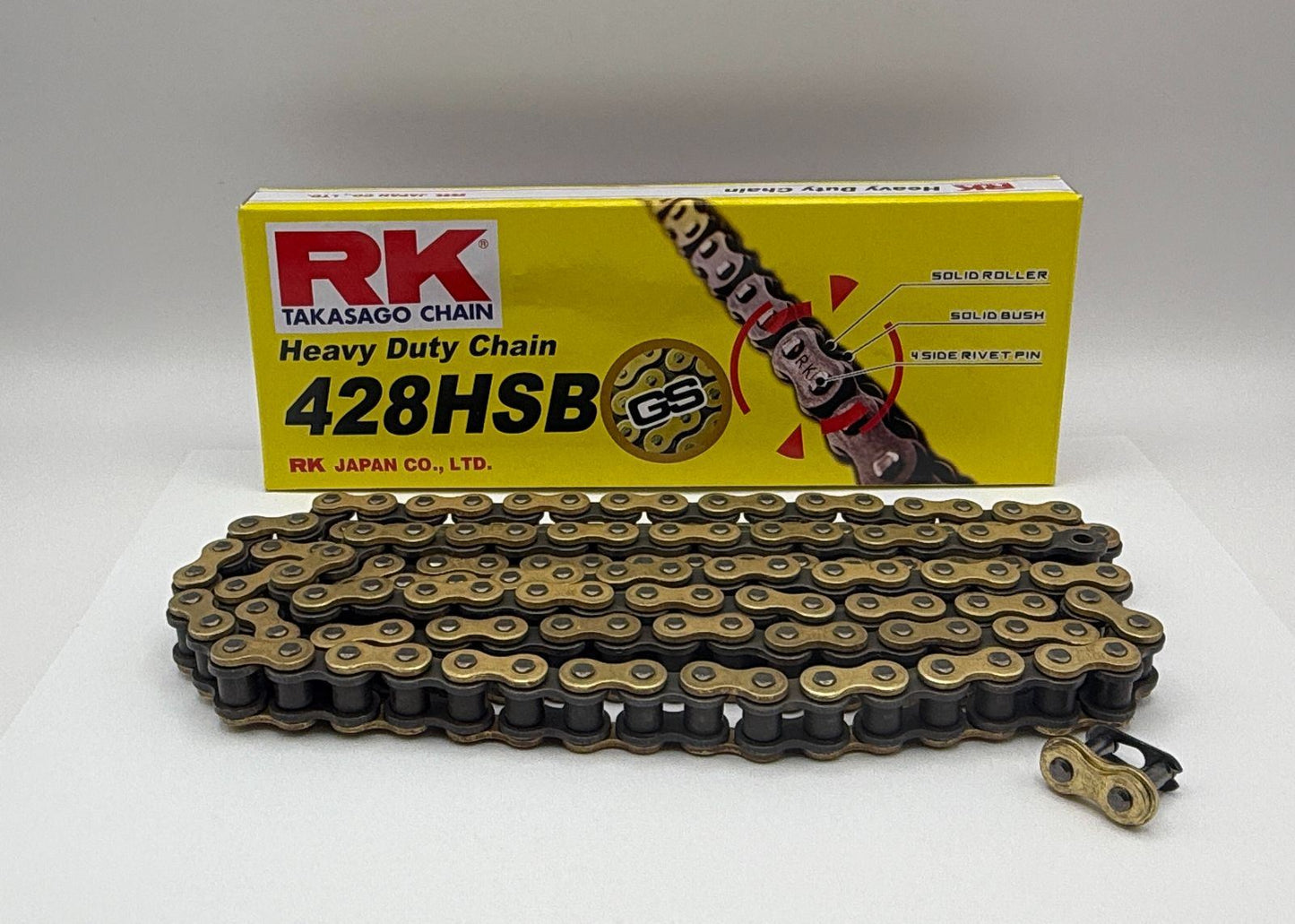 RK Chain Heavy Duty Gold HSB 428-102L (24.2KN)