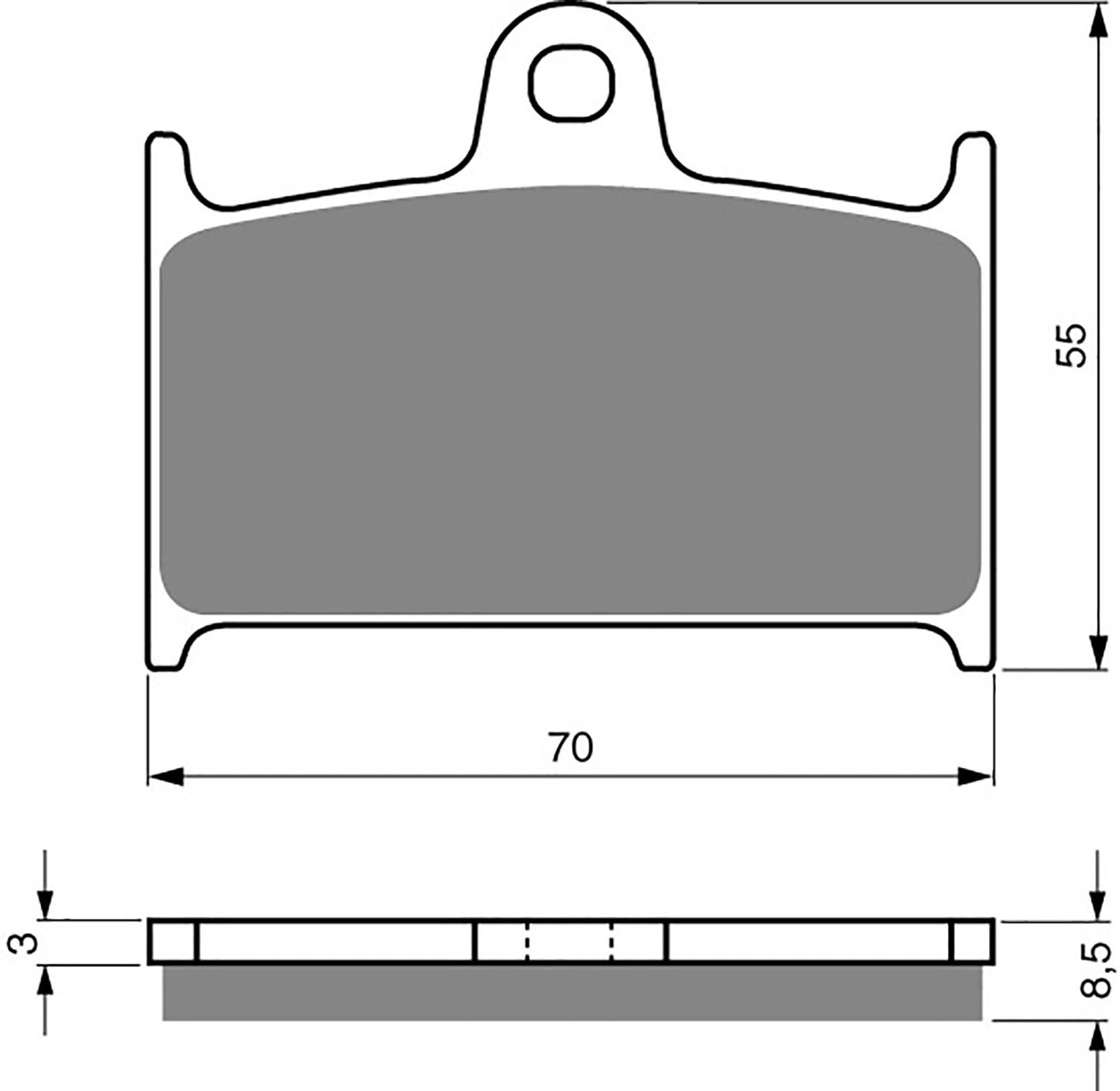 Goldfren Brake Pads S33-017, VD343, FA145, FA236, FDB557, SBS624