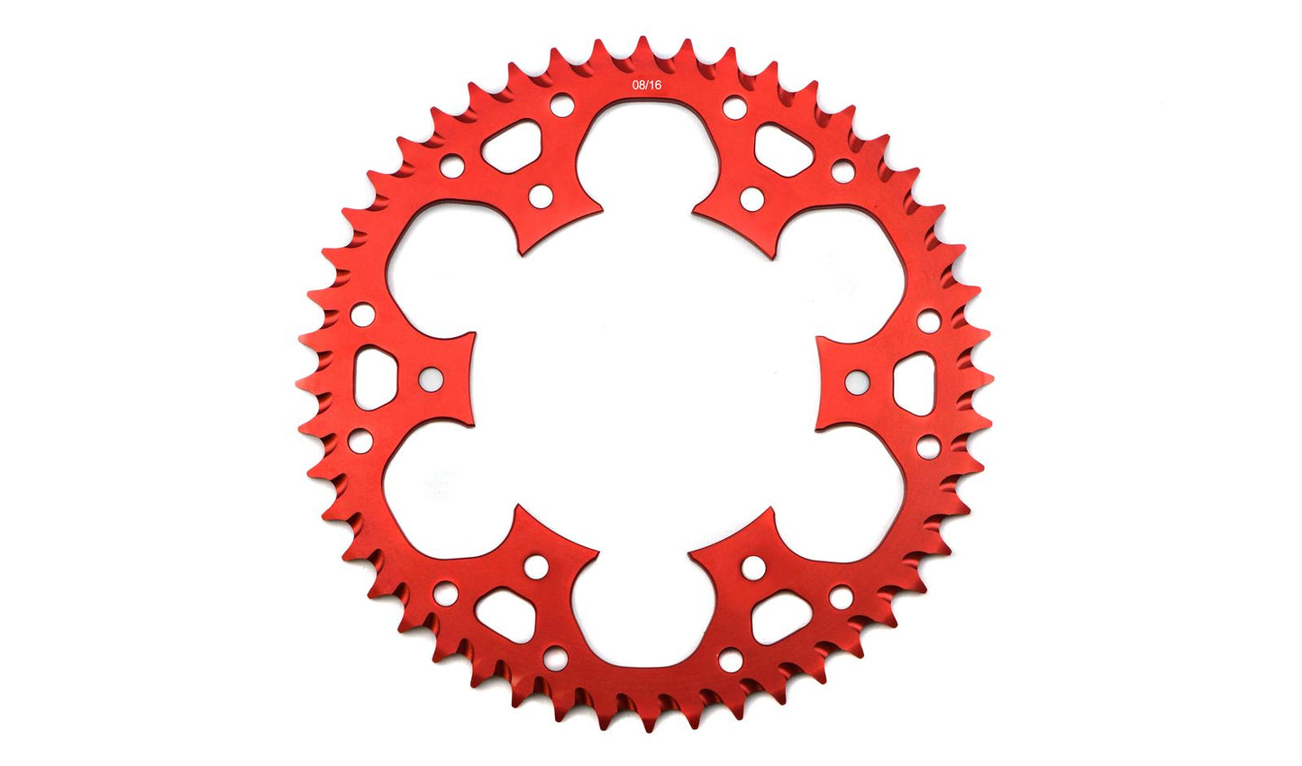 MTX Zero Aluminium 210/301-48 Rear Sprocket Red Honda CRF450R 04-14, CR250 03