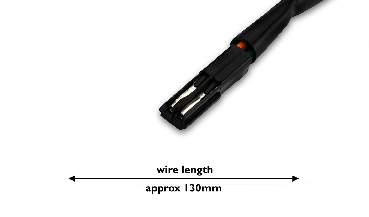 Indicator Honda CRF250L 2013-2019 Front Right (Amber Lens) Wire Length 13mm with connector. OE Ref. 33400-KZZ-901, 33400-KZZ-D21, 33400-D22
