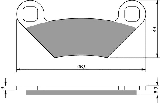 Goldfren Brake Pads K5-300, FA475