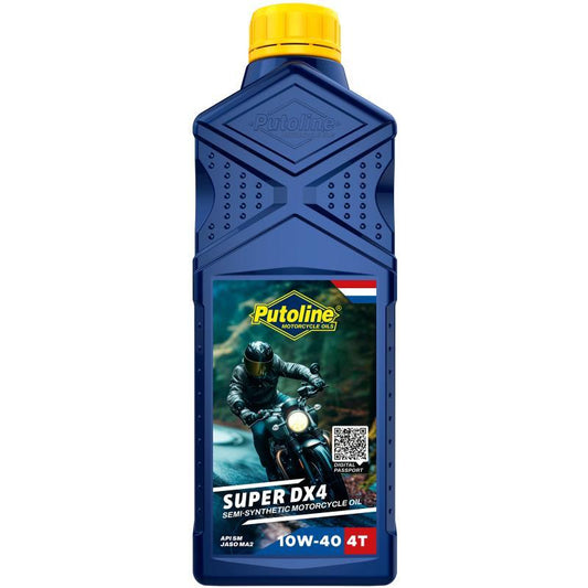 PIT BIKE PUTOLINE DX4 SEMI SYNTHETIC OIL 10W/40 4-STROKE SUPER 1LITRE MOTOCROSS
