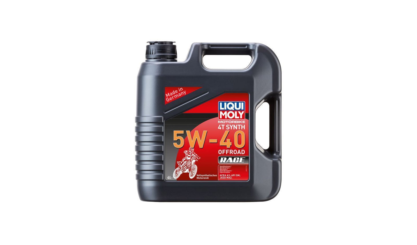 Liqui Moly 4T Motorbike Race 5w40 Off Road Fully Synthetic Oil  4 Litres