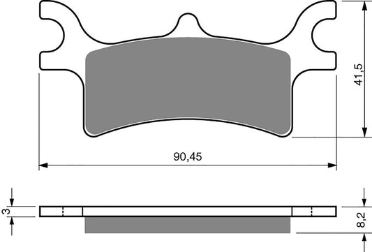 Goldfren Brake Pads K1-209,FA314R,SBS787,VD992