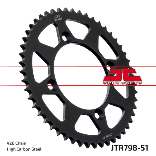 JT Rear Sprocket Yamaha YZ85LW 19-23 (798-51)