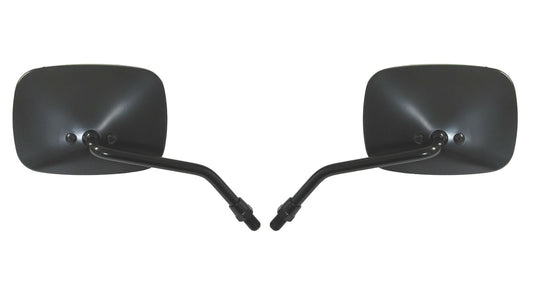 Mirrors Black Rectangle Aprilia Scarabeo & Habana L & R